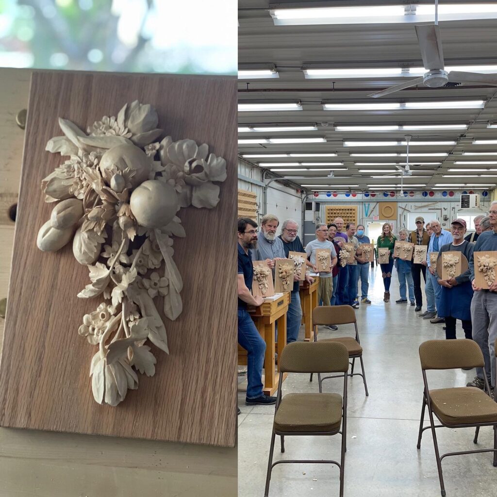 Wood-Carving-Class-at-Marc-Adams-School-of-Woodworking-2022-with-Alexander-Grabovetskiy